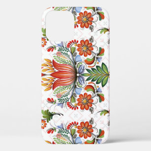 Colourful Ethnic Petrykivka: Ukrainian Flowers. iPhone 12 Case