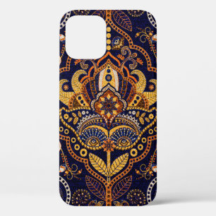 Colourful ethnic tribal seamless pattern iPhone 12 case