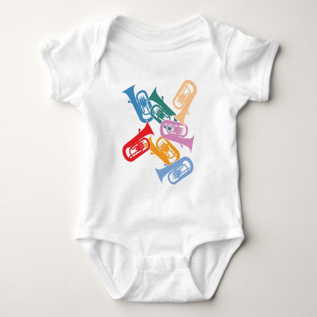 Colourful Euphoniums Baby Bodysuit (Front)