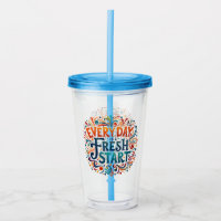 Colourful "Every Day is a Fresh Start" Motivationa