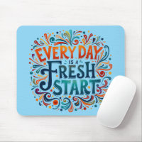 Colourful "Every Day is a Fresh Start" Motivationa