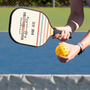Colourful Everyone Communicates Differently Pickleball Paddle