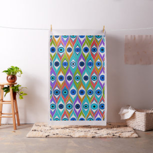 Colourful Evil Eye protection pattern Fabric