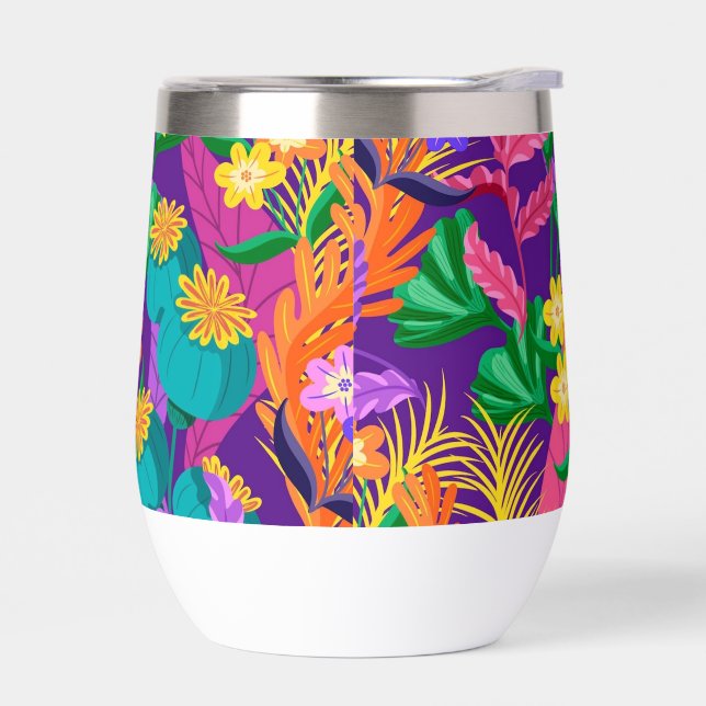 Colourful Exotic Floral Pattern-23148 (Left)