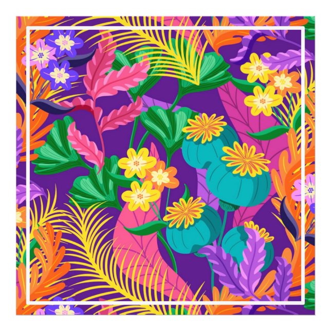 Colourful Exotic Floral Pattern-23148 Photo Print (Front)