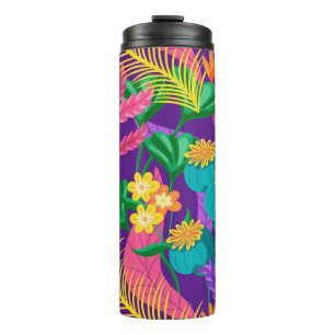 Colourful Exotic Floral Pattern-23148 Thermal Tumbler