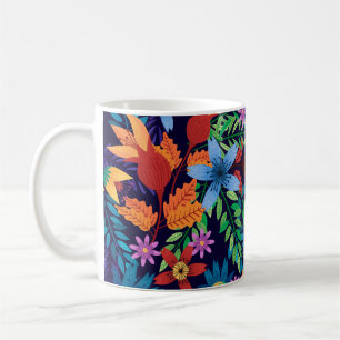 Colourful Exotic Floral Pattern-32436 Coffee Mug