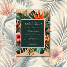 Colourful Exotic Hawaiian Tropical Bridal Shower