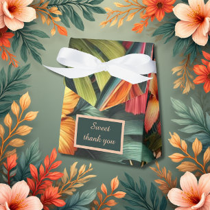 Colourful Exotic Hawaiian Tropical Wedding  Favour Box