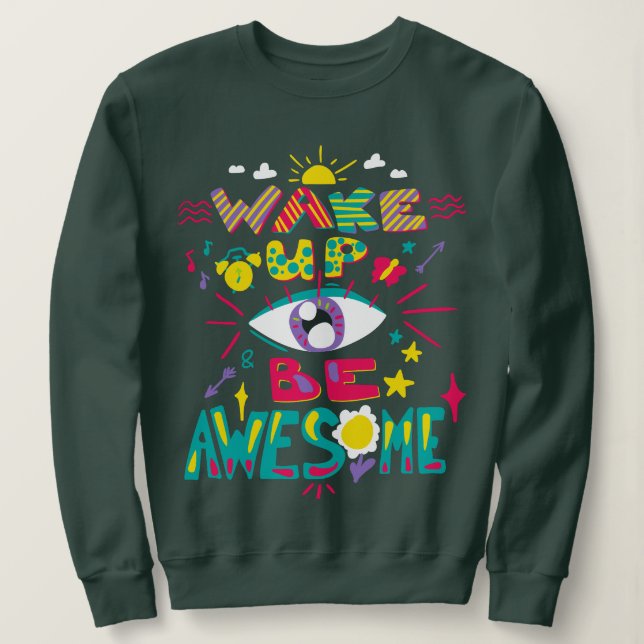 Colourful Eye Graphic Sweatshirt (Design Front)