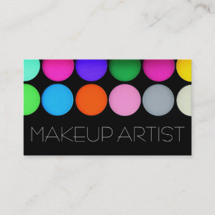 Colourful Eyeshadow Palette MakeUp Artist Cosmetic Business Card