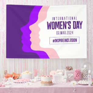Colourful Faces International Women's Day March 8 Banner