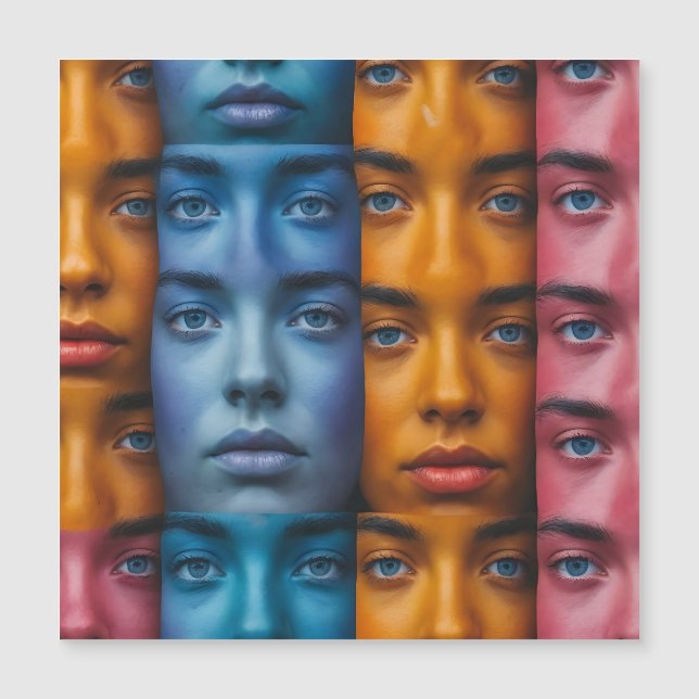 Colourful Faces Pattern (Front)
