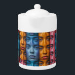 Colourful Faces Pattern<br><div class="desc">Artwork by Brady Arnold</div>