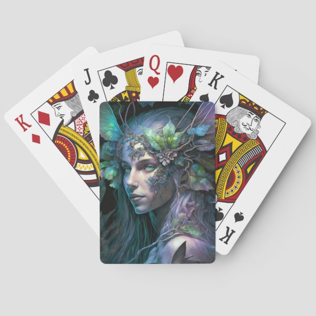 Colourful Fairy Fantasy Art Playing Cards (Back)