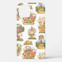 Colourful Fairy Tale Houses Pattern