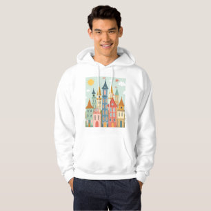 Colourful Fairytale City Hoodie