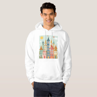 Colourful Fairytale City Hoodie