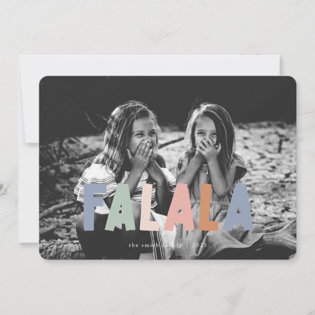 Colourful FALALA Christmas Card (Front)