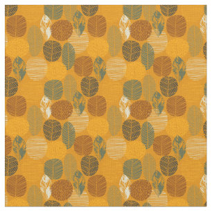 Colourful Fall Autumn Forest Pattern Fabric