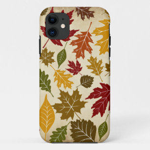 Colourful Fall Autumn Tree Leaves Pattern Case-Mate iPhone Case