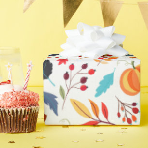 Colourful Fall Favourites Seasonal Wrapping Pape Paper