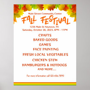 Colourful FAll FESTIVAL Poster
