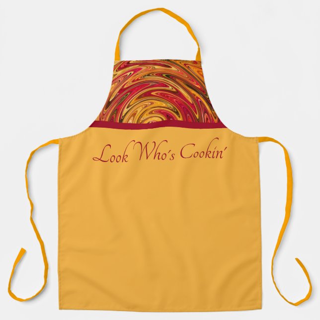 Colourful Fall Foliage Abstract Apron (Front)