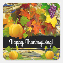 Colourful Fall Happy Thanksgiving  Sticker