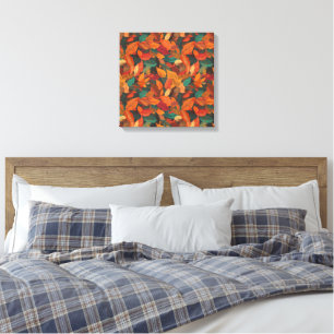 Colourful Fall Leaves Canvas Print