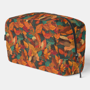 Colourful Fall Leaves Dopp Kit