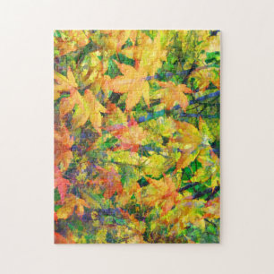 Colourful Fall Leaves Jigsaw Puzzle