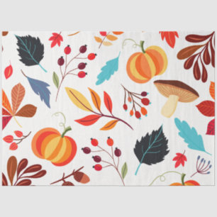 Colourful Fall Leaves Tissue Paper