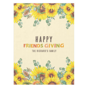 Colourful Fall Vibe Thanksgiving Dinner Party Tablecloth