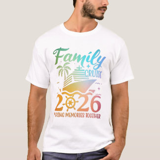 Colourful Family Cruise 2026 Vacation Matching Tri T-Shirt