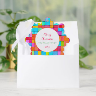 Colourful Family Merry Christmas Ornament 