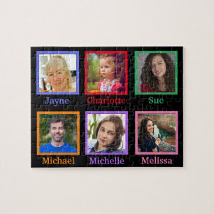 Colourful Family Photo For Dementia 110 Piece Jigsaw Puzzle