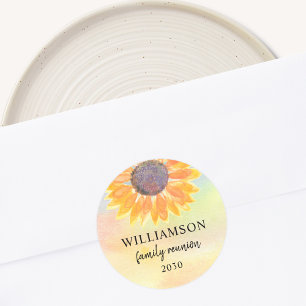 Colourful Family Reunion  Classic Round Sticker