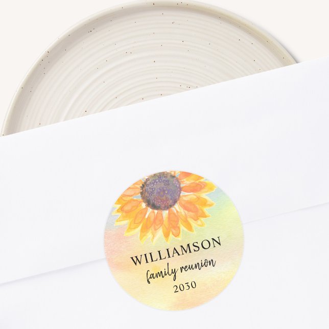 Colourful Family Reunion  Classic Round Sticker (Creator Uploaded)