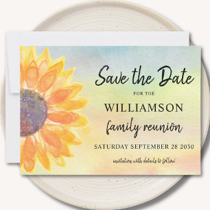 Colourful Family Reunion Save The Date Card