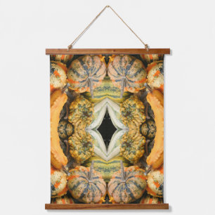 Colourful Fancy Gourds Abstract Hanging Tapestry