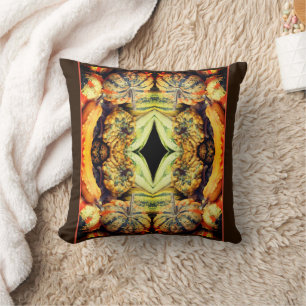 Colourful Fancy Gourds Country Abstract Cushion
