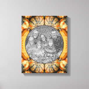 Colourful Fancy Gourds Create Your Own Photo Canvas Print