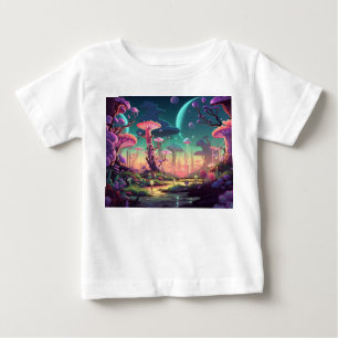 Colourful fantastic landscapes baby T-Shirt