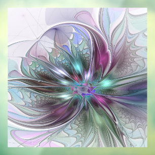 Colourful Fantasy Abstract Modern Fractal Flower
