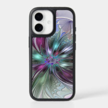 Colourful Fantasy Abstract Modern Fractal Flower