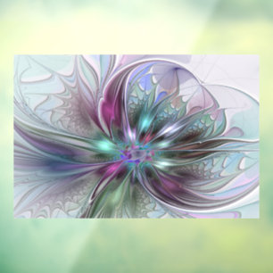 Colourful Fantasy Abstract Modern Fractal Flower