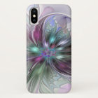 Colourful Fantasy Abstract Modern Fractal Flower