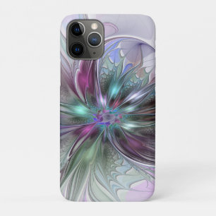 Colourful Fantasy Abstract Modern Fractal Flower Case-Mate iPhone Case