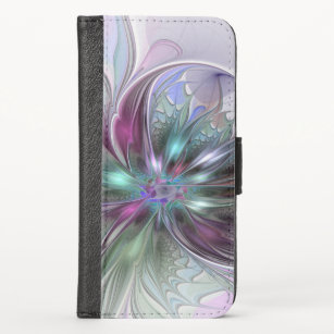 Colourful Fantasy Abstract Modern Fractal Flower Case